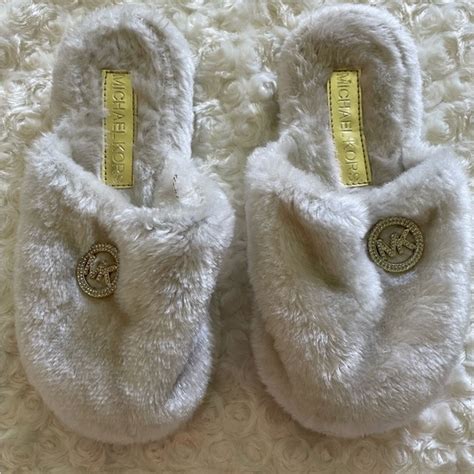 michael kors jet set faux fur slippers|Shoes .